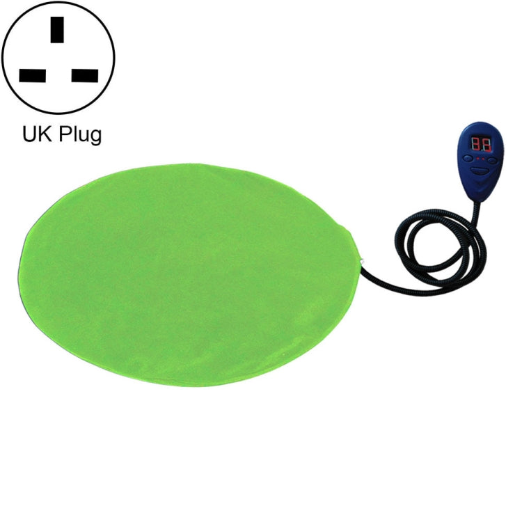 30x30cm Green 12V Low Voltage Multifunctional Warm Pet Heating Pad Pet Electric Blanket(UK Plug)