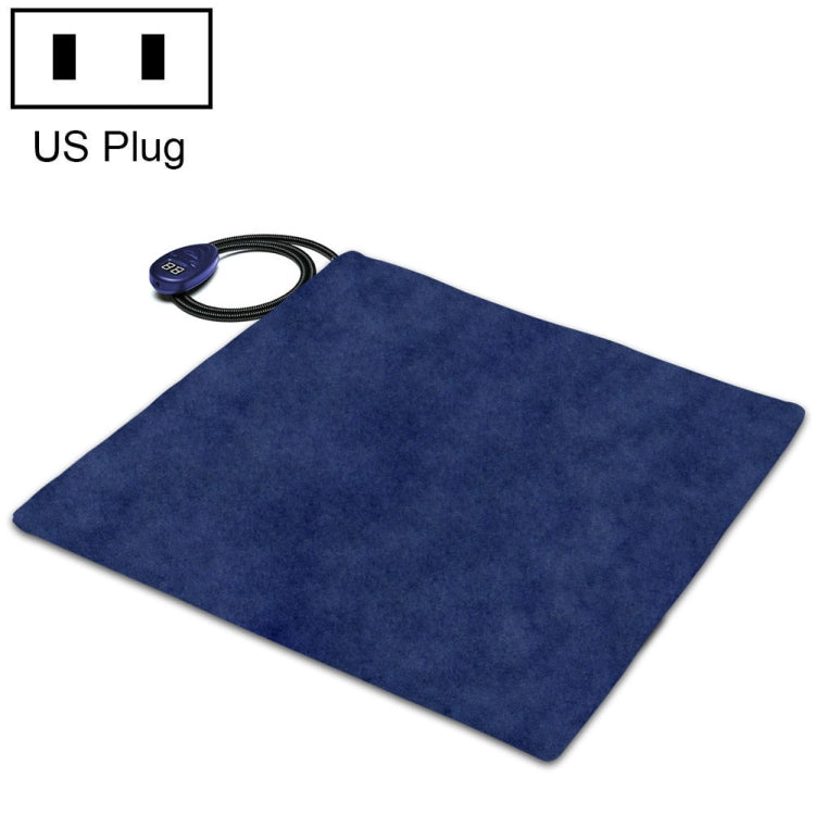 50x50cm Blue 12V Low Voltage Multifunctional Warm Pet Heating Pad Pet Electric Blanket(US Plug)