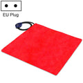 50x50cm Red 12V Low Voltage Multifunctional Warm Pet Heating Pad Pet Electric Blanket(EU Plug)