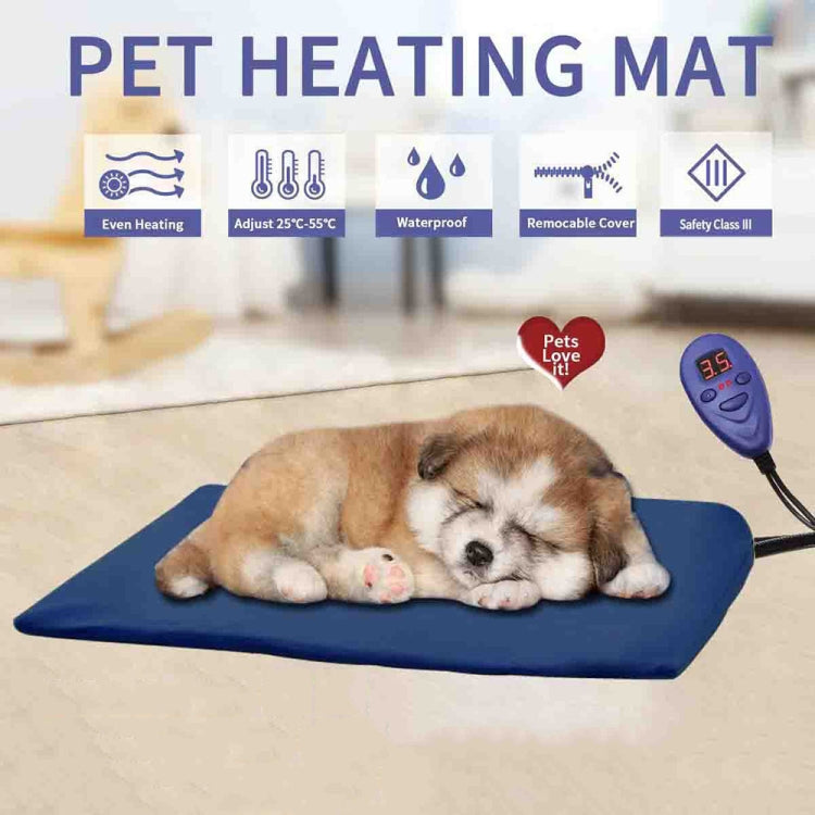 65x40cm Coffee 12V Low Voltage Multifunctional Warm Pet Heating Pad Pet Electric Blanket(AU Plug)