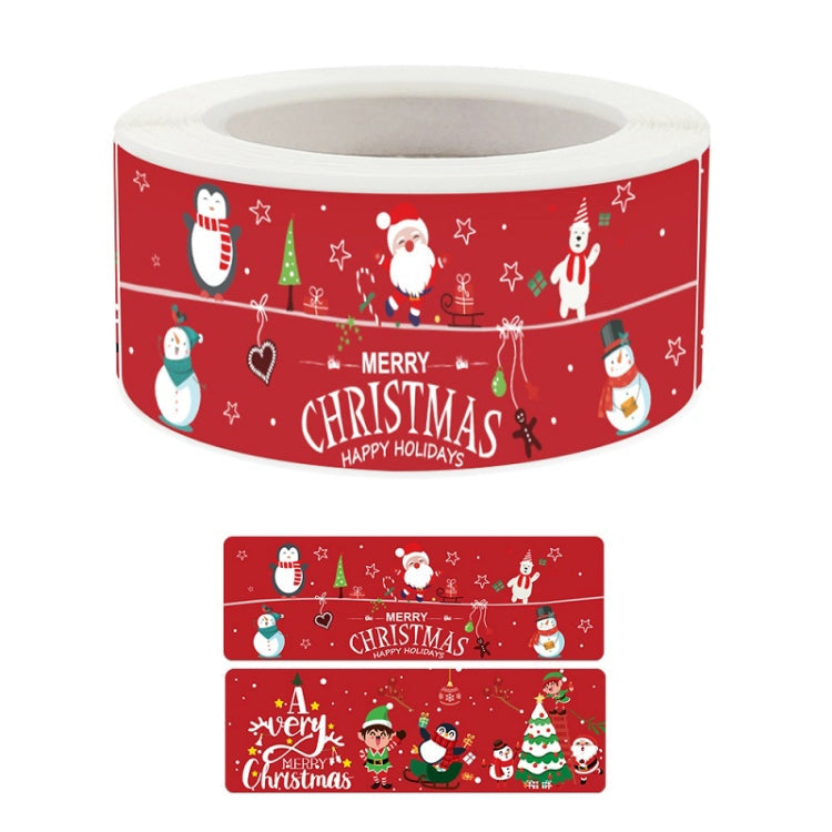 Christmas Stickers Child Toys Holiday Cartoon Tabel, Size: 25x75mm(K-231)