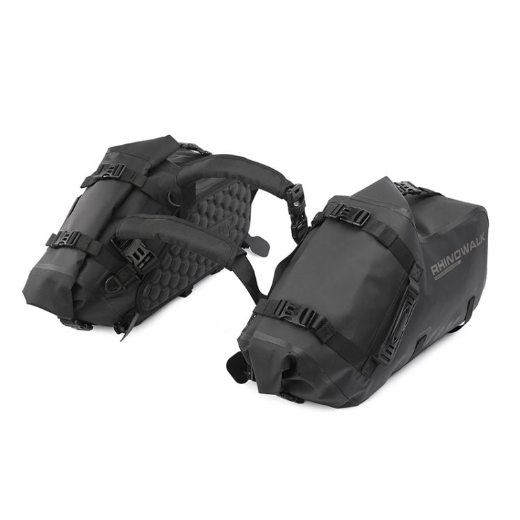 Rhinowalk MT1428 Large-capacity Waterproof and Wear-resistant Motorcycle Double-side Bag(Black)