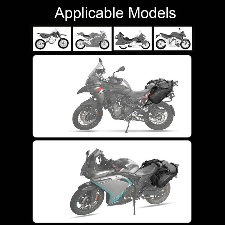 Rhinowalk MT1428 Large-capacity Waterproof and Wear-resistant Motorcycle Double-side Bag(Black)