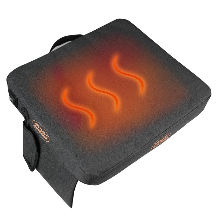 Outdoor Camping Stool USB Heating Portable Mat(Gray)