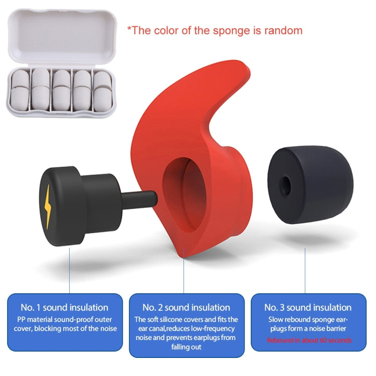 Anti-noise Sleep Earplugs Soundproof Earplugs(Blue)