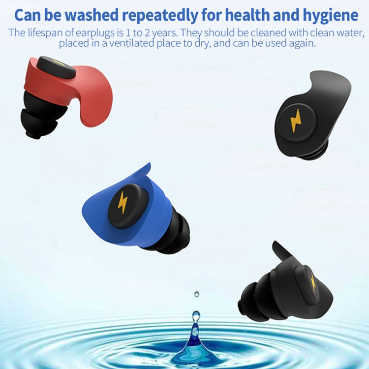 Anti-noise Sleep Earplugs Soundproof Earplugs(Black)
