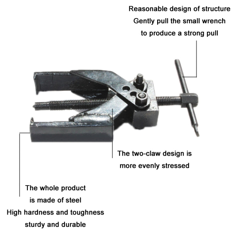 Two-claw Cross Spiral Bearing Removing Wheel Pulpper(15.5 cm)