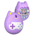 For Tamagotchi pix Silicone Cartoon Electronic Pet Protective Case(Purple)