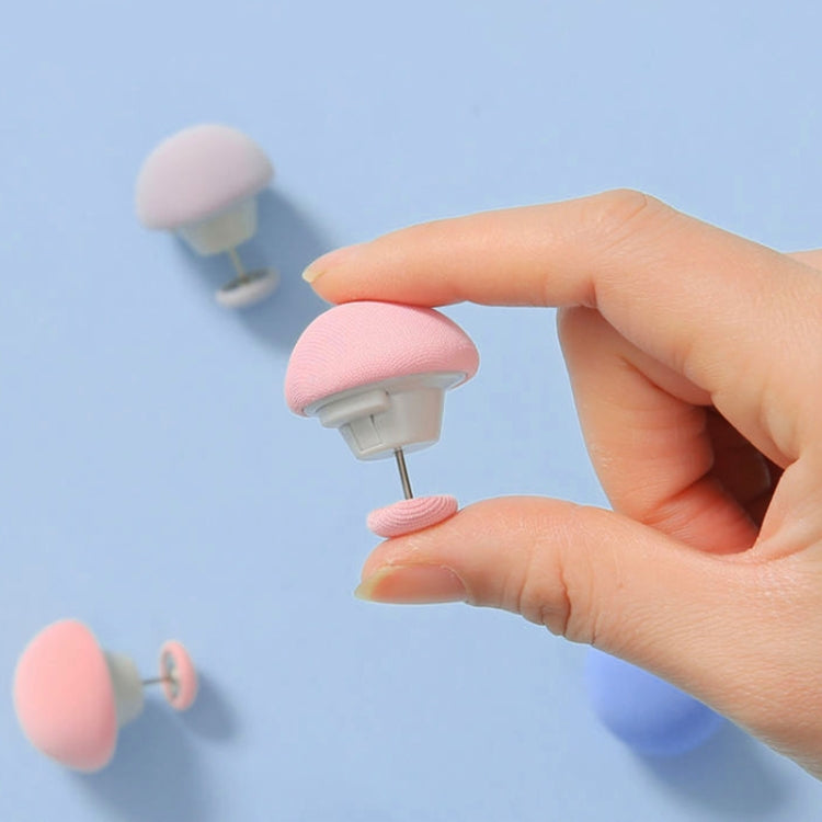 8 PCS Non-marking One-touch Unlocking Mushroom-shaped Quilt Fixer Blue+Cloth Needle