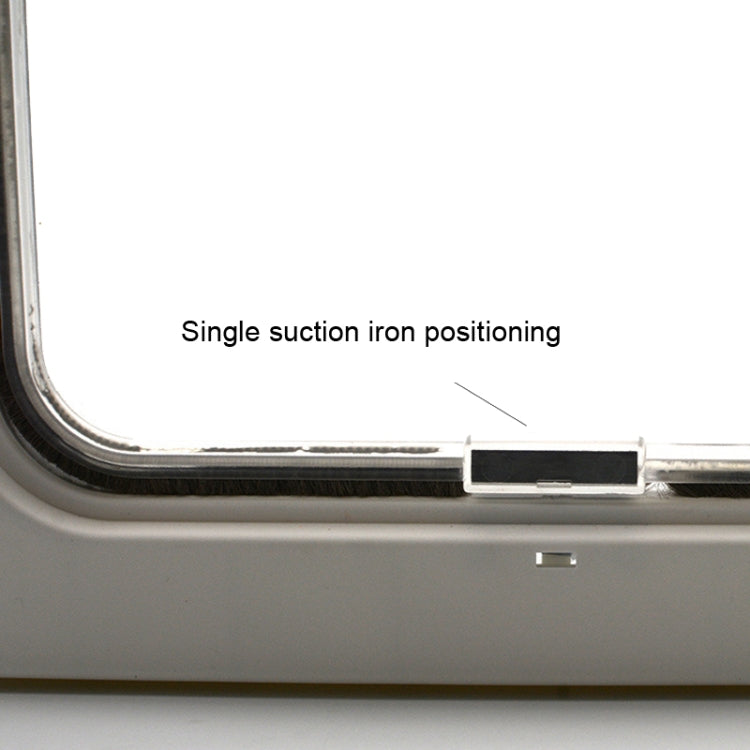 GM-01 Pet Door Pet Supplies ABS Dog and Cat Door Hole(White)