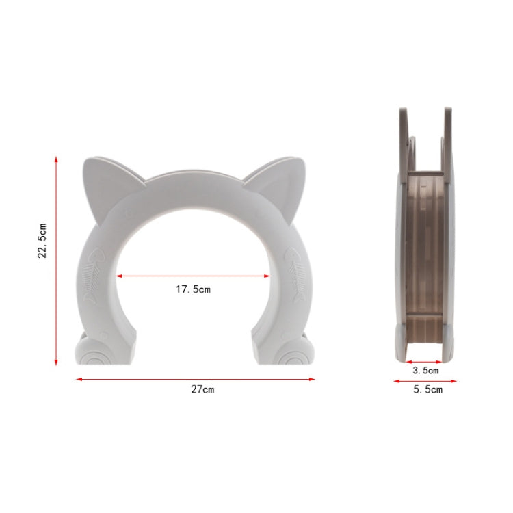 MM01 Can Control the Direction of Access Pet Door Flap Cat Door(White)