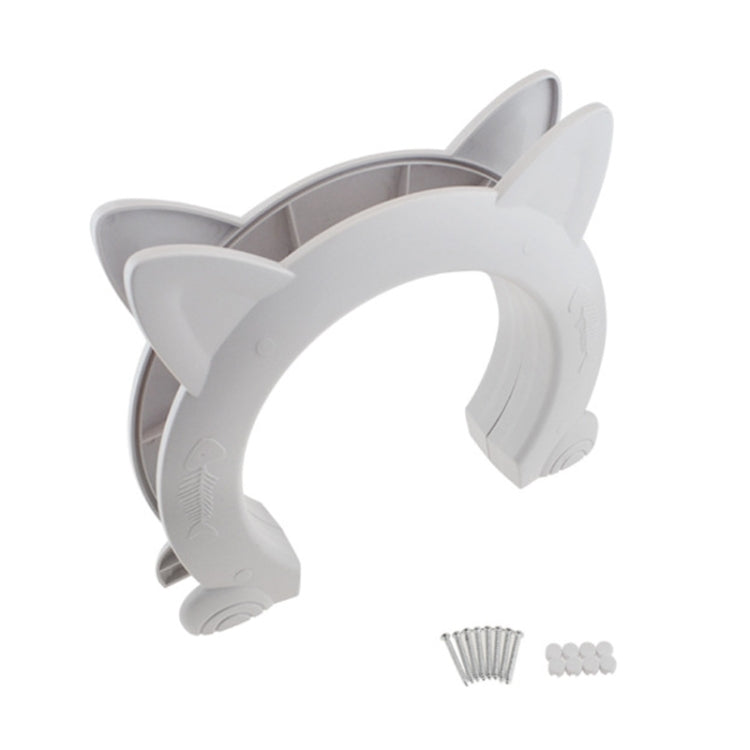 MM01 Can Control the Direction of Access Pet Door Flap Cat Door(White)