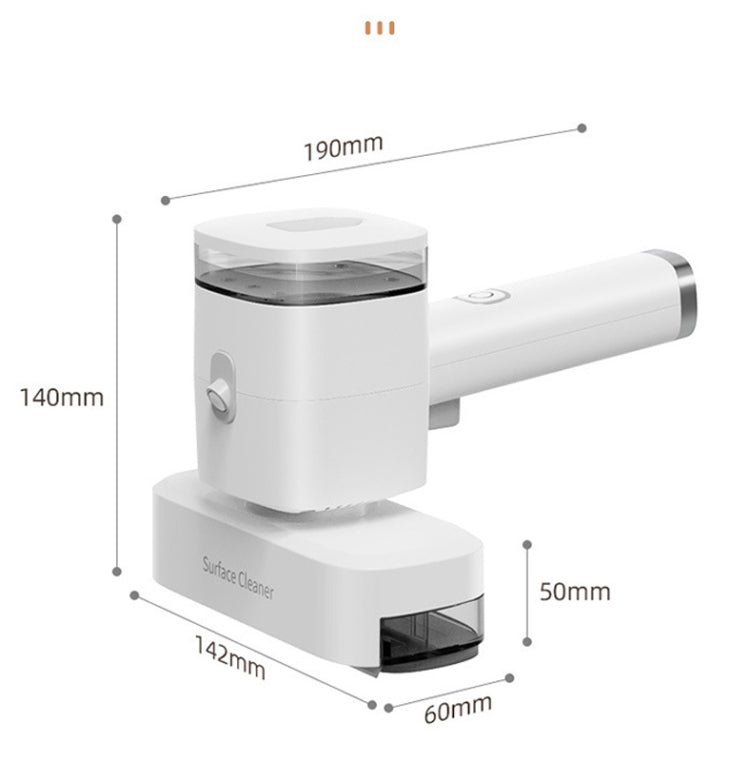 12W Multi-functional Wireless Handheld Cleaner Window Scraping(White)