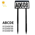 Solar LED Light Control Waterproof Plug Door Light, Style: 5 Letters + 3 Sets Numbers