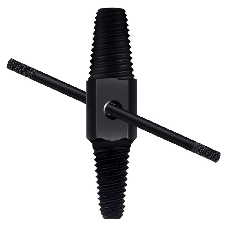 4 / 6 Points Faucet Break Screw Remover Smooth Silky Tooth Double-headed Screw Tool(Black)