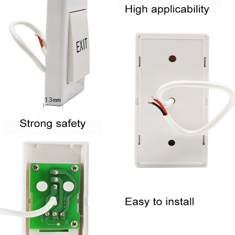 Access Control Switch Metal Touch Infrared Switch Narrow Side Switch