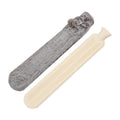 2L Long-strip Multifunctional Water-filled Rubber Hot Water Bags, Spec: Brown Faded White