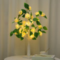 SJ-SD054 LED Valentine Day Rose Indoor Party Decoration Lights(White Bottom Milk White)
