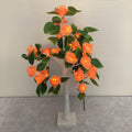 SJ-SD054 LED Valentine Day Rose Indoor Party Decoration Lights(White Bottom Orange)