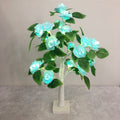 SJ-SD054 LED Valentine Day Rose Indoor Party Decoration Lights(White Bottom Blue)