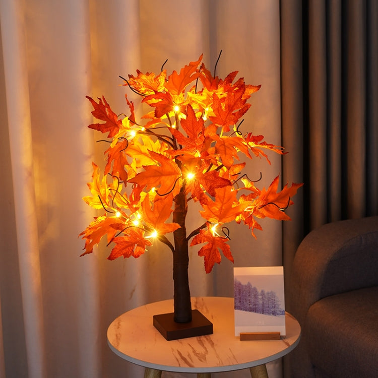 SJ-SD068 LED Maple Home Decoration Light Christmas Party Lighted Tree, Style: Detachable Base+Timing