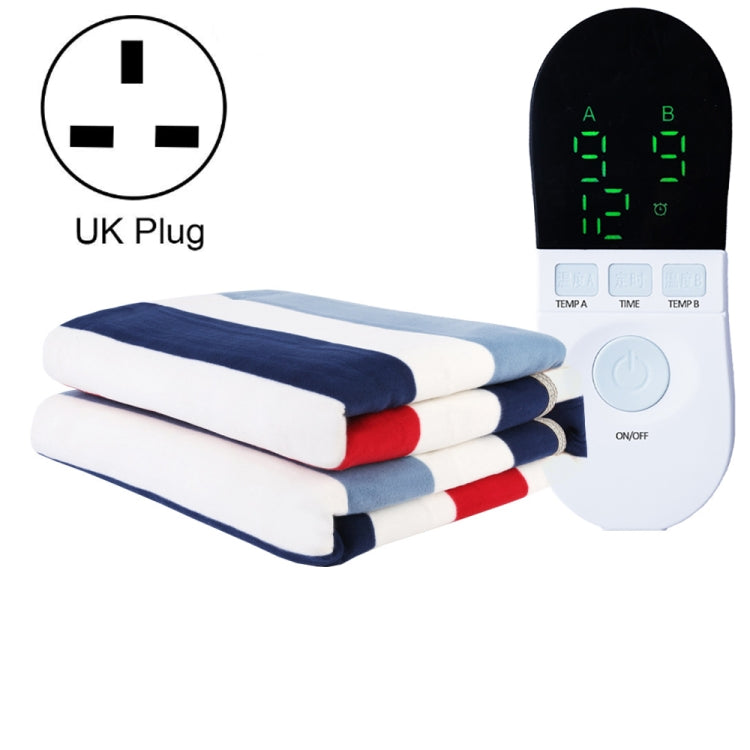 180x150cm Double Control Adjustable Temperature Electric Blanket Electric Mattress(UK Plug)