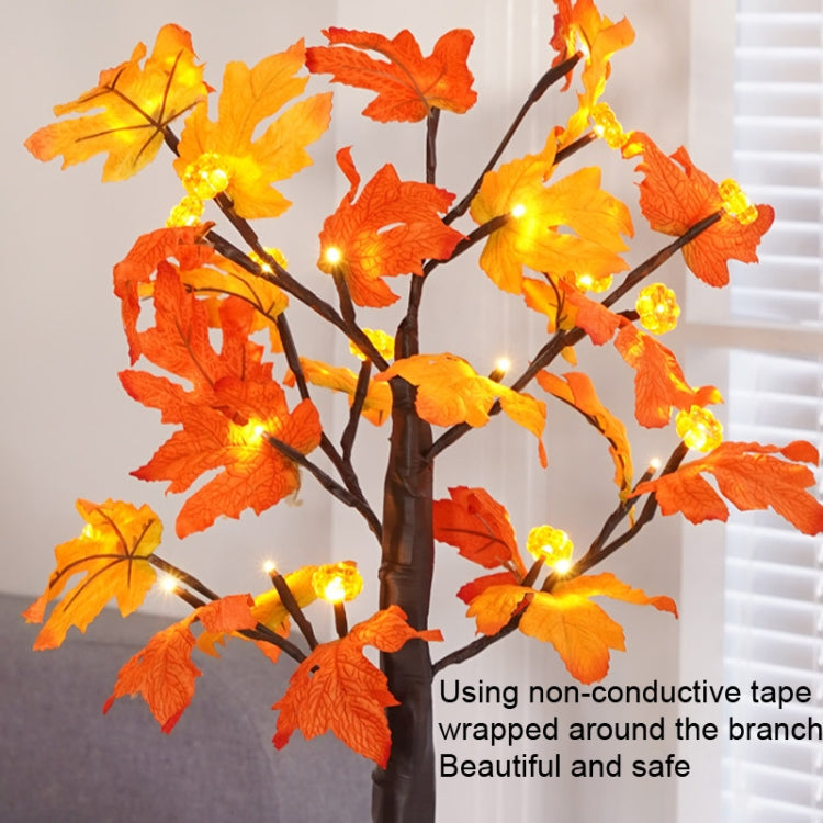 SJ-SD007 Christmas Halloween LED Maple Pumpkin Decoration Light, Style: Detachable Base