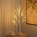 SJ-SD001 LED Christmas Party Decoration Birch Tree Decorative Light, Style: Detachable Base