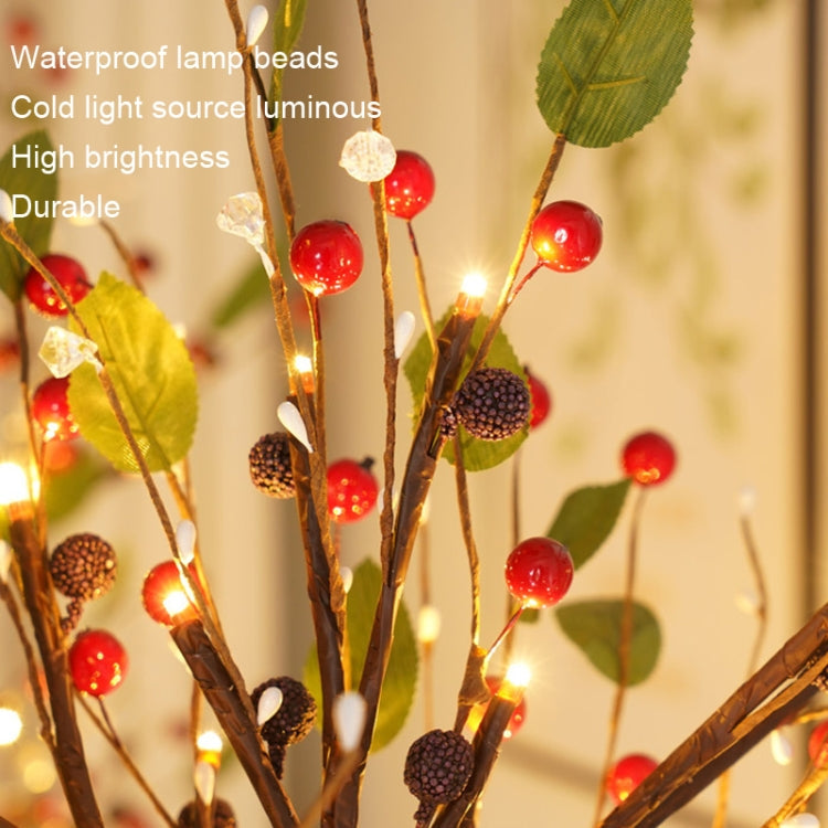 SJ-SD048 LED Home Decoration Light Christmas Lighted Tree, Style: Non-detachable Base Gold Fruit