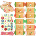 1set 24 PCS/Set Christmas Candy Wrapping Box Cartons(Cotton Rope)