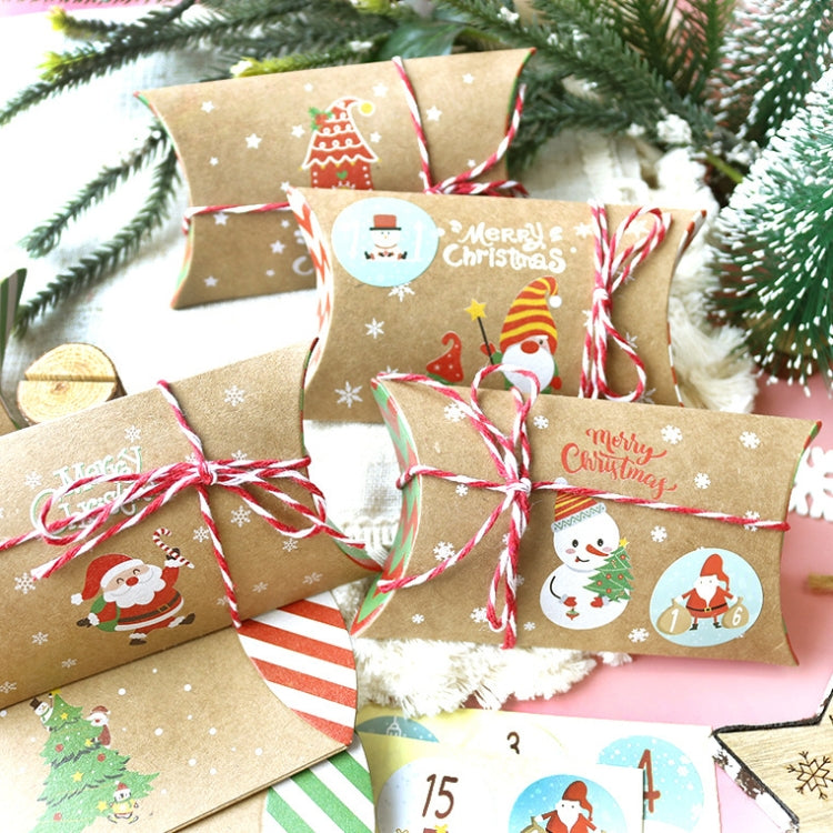 1set 24 PCS/Set Christmas Candy Wrapping Box Cartons(Hemp Rope)