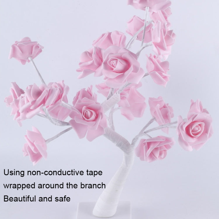SJ-SD042 Rose Tree LED Christmas Party Decoration Light, Style: Non-detachable Base(Warm White)