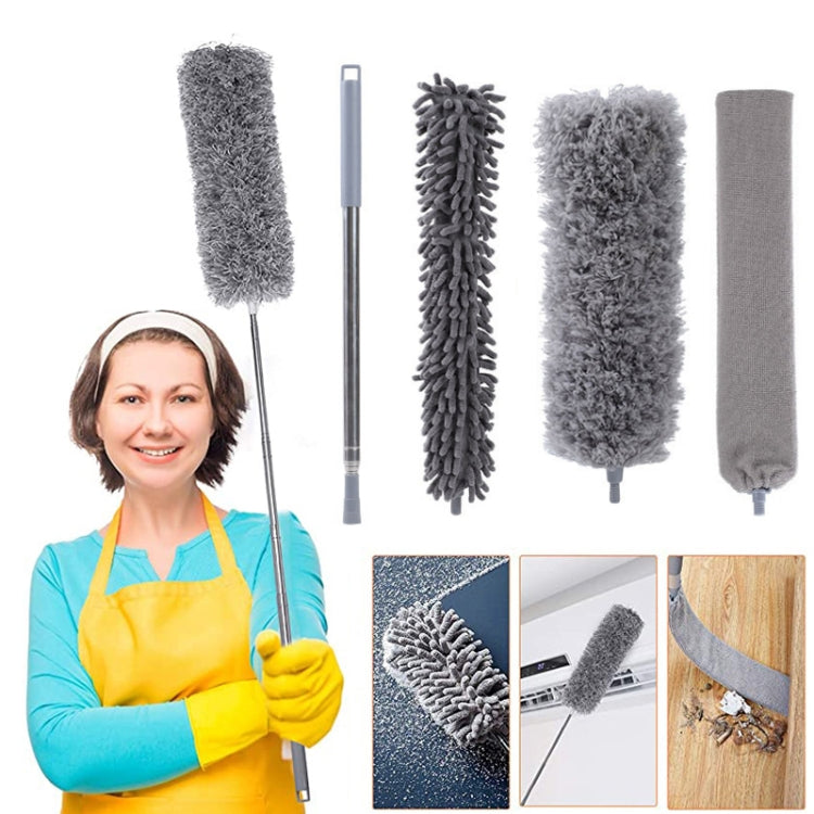 4 In 1 2.5m/100inch Dust Cleaner Sofa Extendable Duster Removal Household Cleaning tools