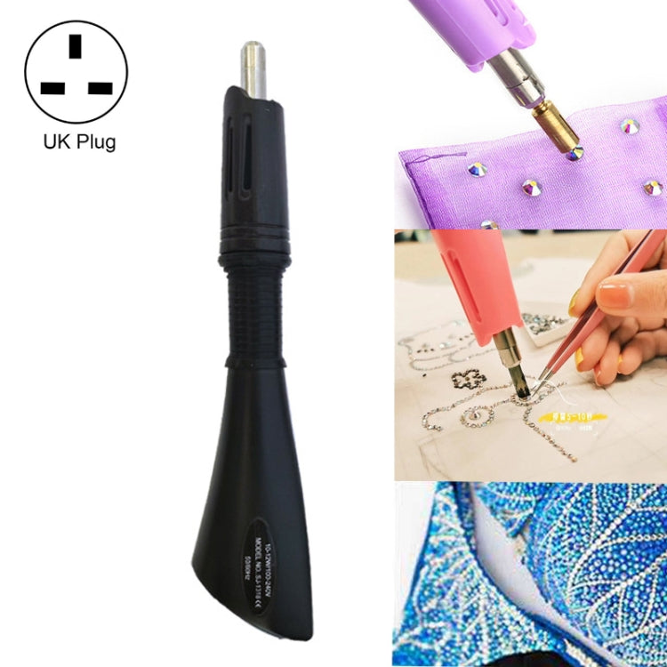 DIY Manual Stamping Tools Portable Dot Drill Pen, Specification: UK Plug Black