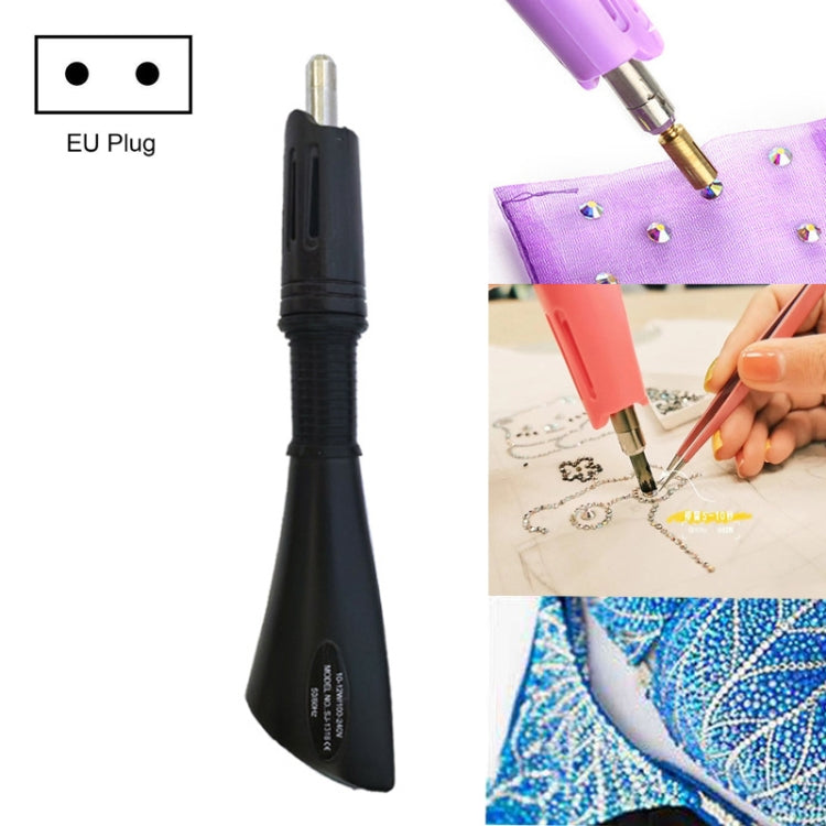 DIY Manual Stamping Tools Portable Dot Drill Pen, Specification: EU Plug Black
