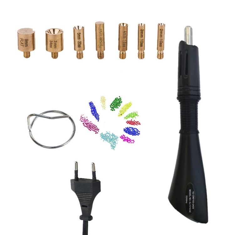 DIY Manual Stamping Tools Portable Dot Drill Pen, Specification: EU Plug Black