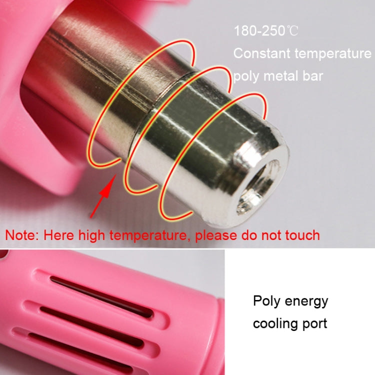 DIY Manual Stamping Tools Portable Dot Drill Pen, Specification: EU Plug Purple