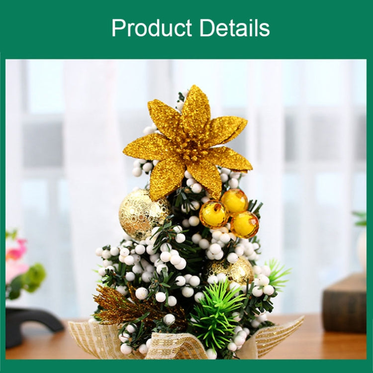 20cm Mini Christmas Decoration Tree Christmas Day Shopping Mall Decorative Props(Silver)