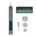 A288 Electric Grinding Machine Small Handheld Carving Pen, Style: Gray+Saw Blade+Grinding Head