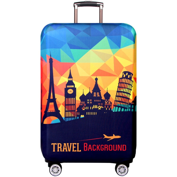 Luggage Thickening Wear-resistant Elastic Anti-dust Protection Cover, Size: M(European Sights)