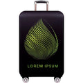 Luggage Thickening Wear-resistant Elastic Anti-dust Protection Cover, Size: L(Green leaves)