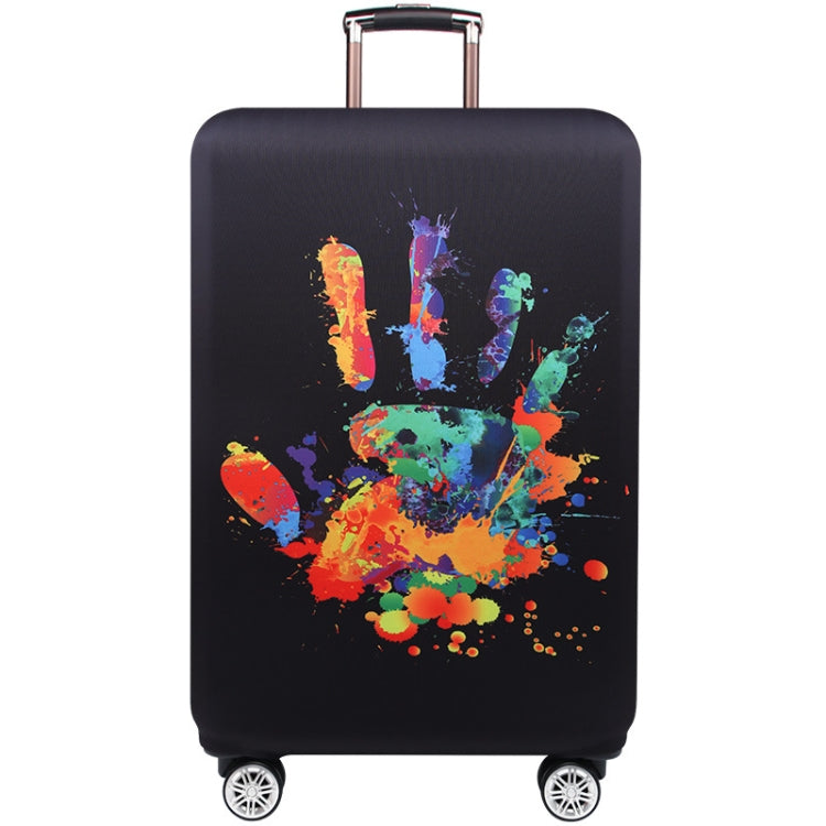 Luggage Thickening Wear-resistant Elastic Anti-dust Protection Cover, Size: XL(Colorful Handprints)