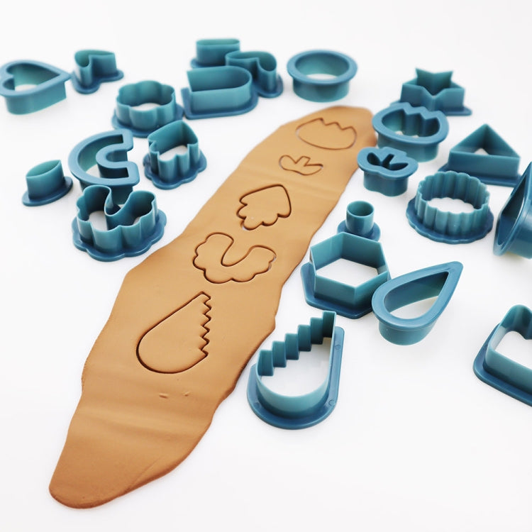 24 In 1 DIY Clay Earrings Molds DIY Handmade Clay Cutter Handmade Jewelry Molds(Rust Red)