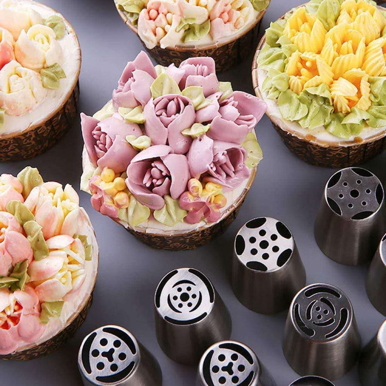 9PCS/Set Stainless Steel Laminating Nozzle Set Cake DIY Laminating Nozzle Set Baking Tools