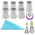 11PCS/Set Stainless Steel Laminating Nozzle Set Cake DIY Laminating Nozzle Set Baking Tools