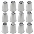 12PCS/Set Stainless Steel Laminating Nozzle Set Cake DIY Laminating Nozzle Set Baking Tools