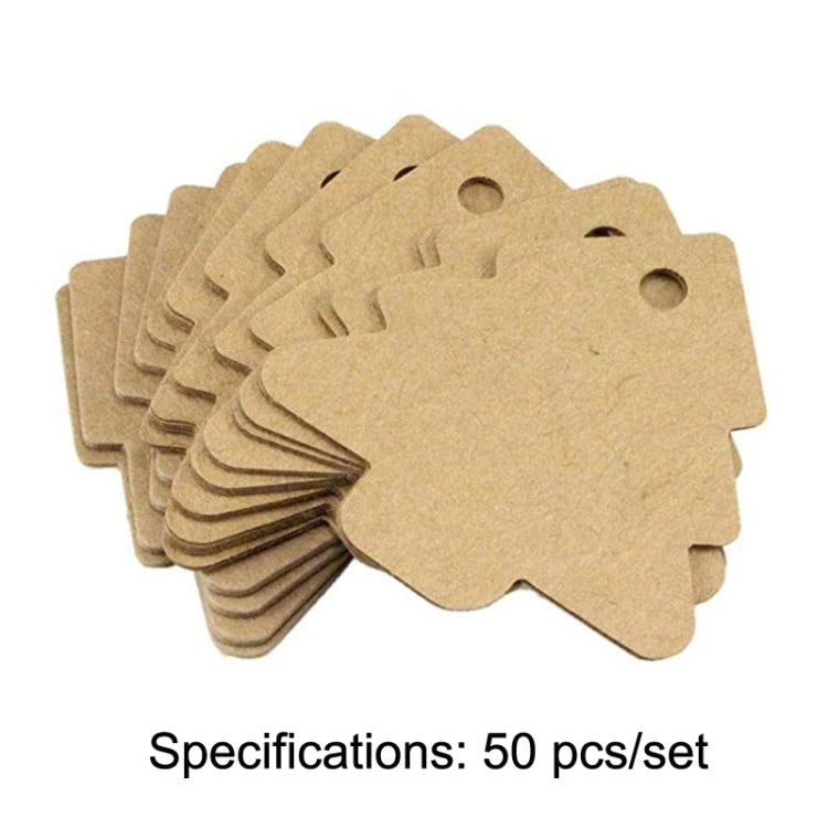 6 Sets DIY Christmas Tree Elevator Retro Card Labels Wedding Party Process Clip Stickers(Cowhide)