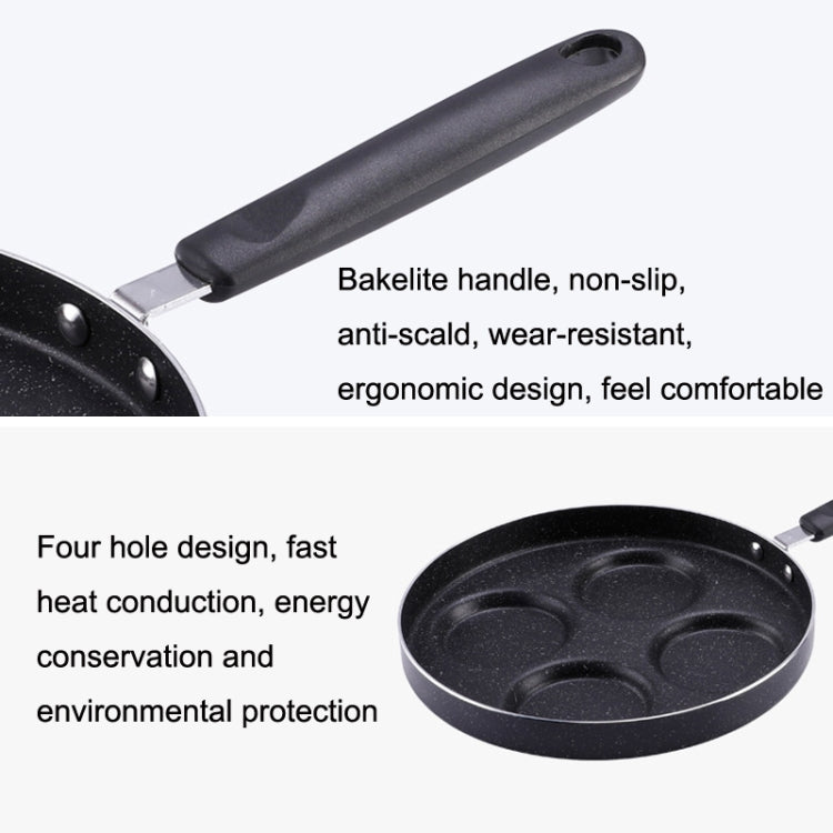 Maifan Stone Fried Egg Nonstick Pan Waffle Maker, Style: Open Fire, Diameter: 24cm (Green)
