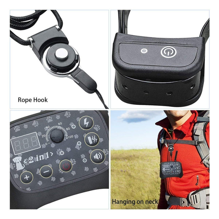TF68 2-in-1 Dog Trainer Outdoor Electronic Wireless Fence With Collar US Plug
