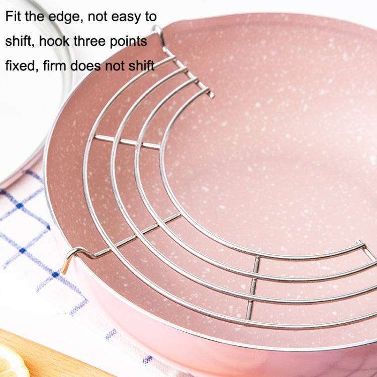 2PCS 304 Stainless Steel Semicircular Drain Rack , Size: 16cm